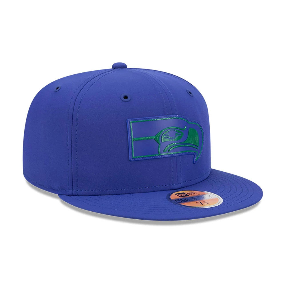 Pictured is this NFL Sideline 2026 Seattle Seahawks 59FIFTY Fitted cap in blue. 4