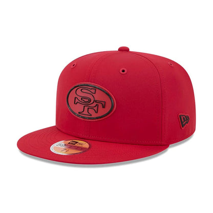 Pictured is this NFL Sideline 2026 San Francisco 49ers 59FIFTY Fitted cap in red. 13