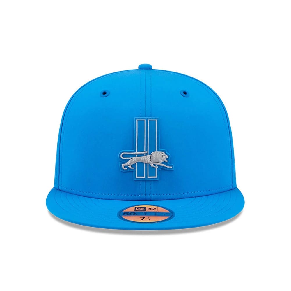 Pictured is this NFL Sideline 2026 Detroit Lions 59FIFTY Fitted cap in blue. 3