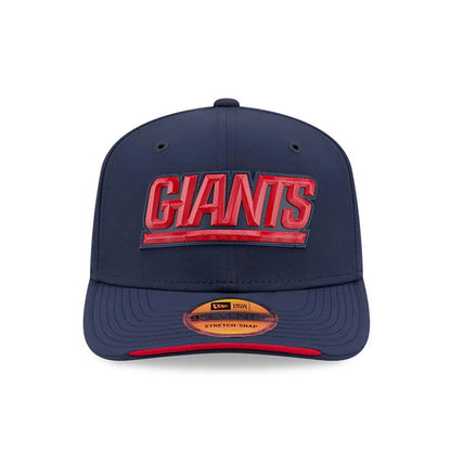 Pictured is this NFL Sideline 2026 New York Giants 9SEVENTY Stretch Snap cap in dark blue. 2