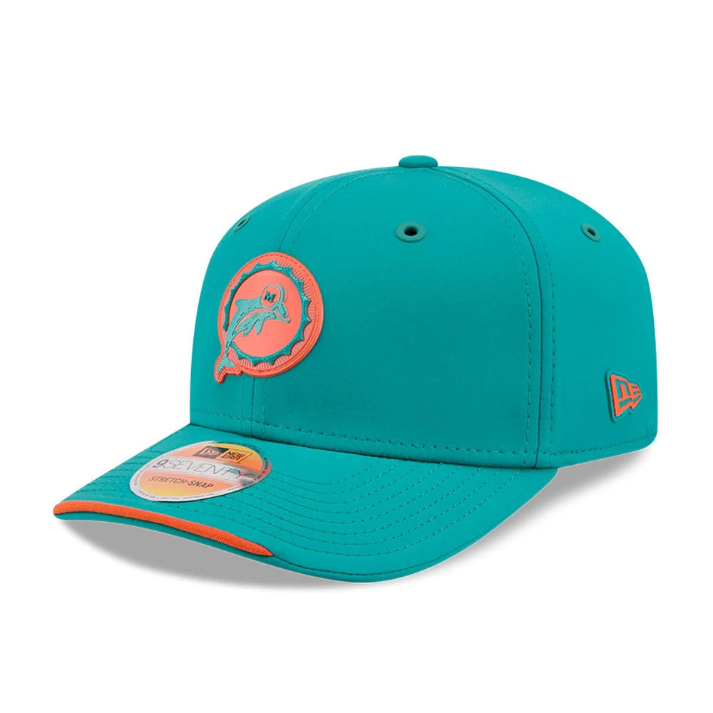 NFL Sideline 2026 Dolphins Turquoise 9SEVENTY Stretch Snap Cap