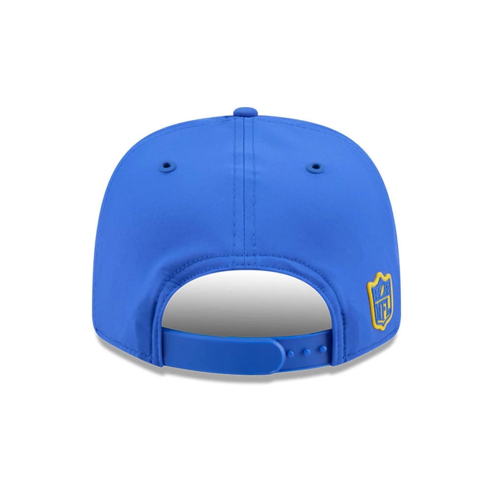 Pictured is this NFL Sideline 2026 LA Rams 9SEVENTY Stretch Snap cap in blue. 5