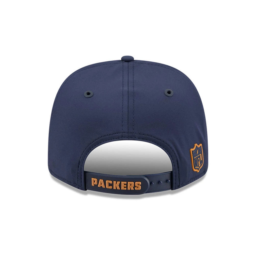 Pictured is this NFL Sideline 2026 Green Bay Packers 9SEVENTY Stretch Snap cap in dark blue. 4