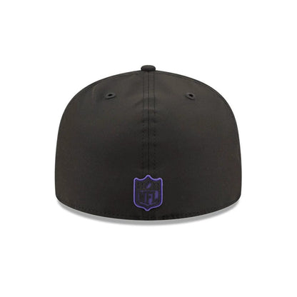 Pictured is this NFL Sideline 2026 Baltimore Ravens 59FIFTY Fitted cap in black. 5