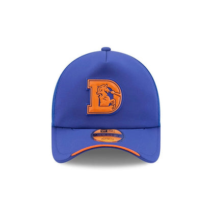 Pictured is this NFL Sideline 2026 Denver Broncos 9FORTY Apex cap in blue. 2