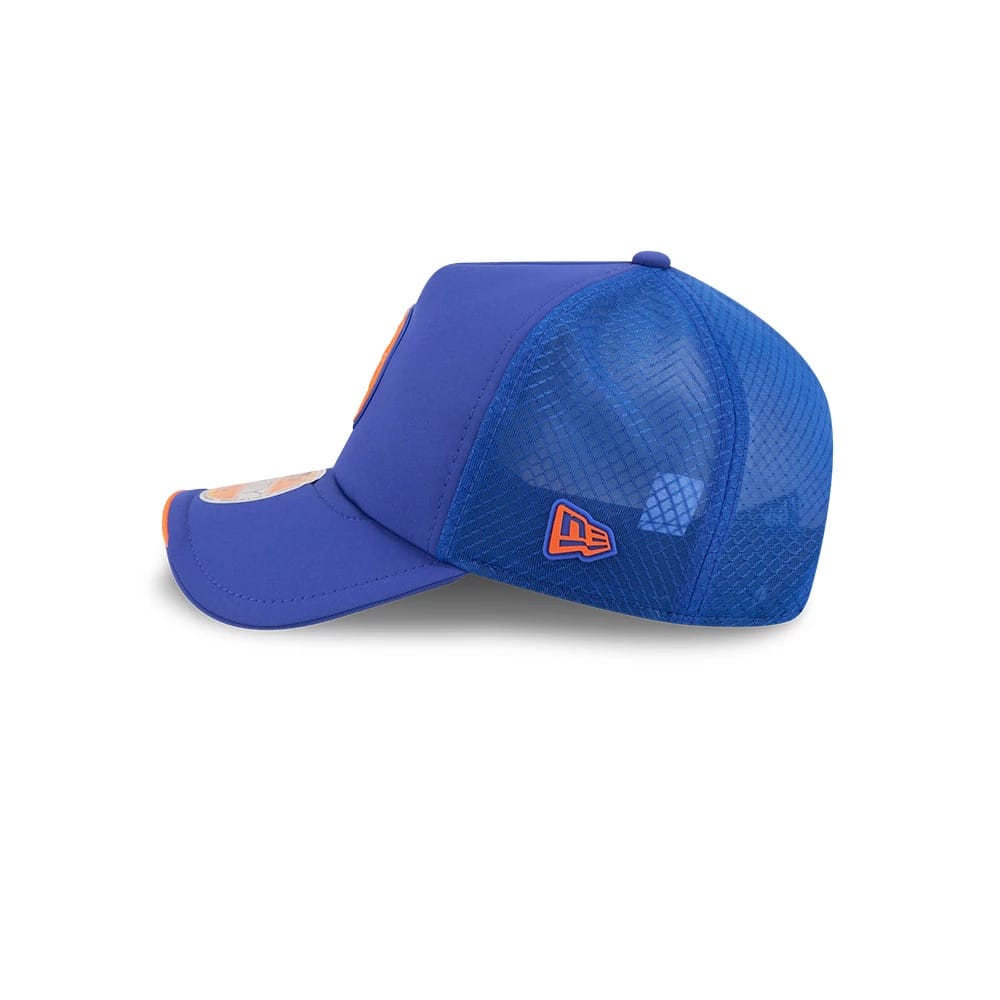 Pictured is this NFL Sideline 2026 Denver Broncos 9FORTY Apex cap in blue. 4