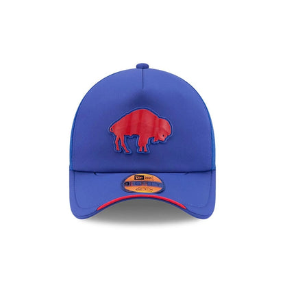 Pictured is this NFL Sideline 2026 Buffalo Bills 9FORTY Apex cap in blue. 2