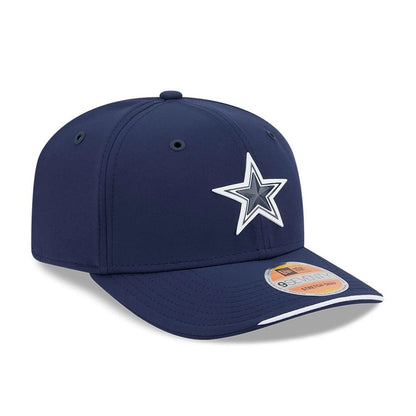 Pictured is this NFL Sideline 2026 Dallas Cowboys 9SEVENTY Stretch Snap cap in dark blue. 3