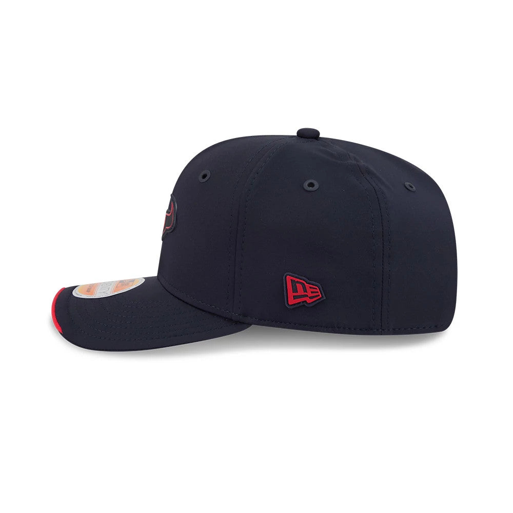 Pictured is this NFL Sideline 2026 Houston Texans 9SEVENTY Stretch Snap cap in navy. 4