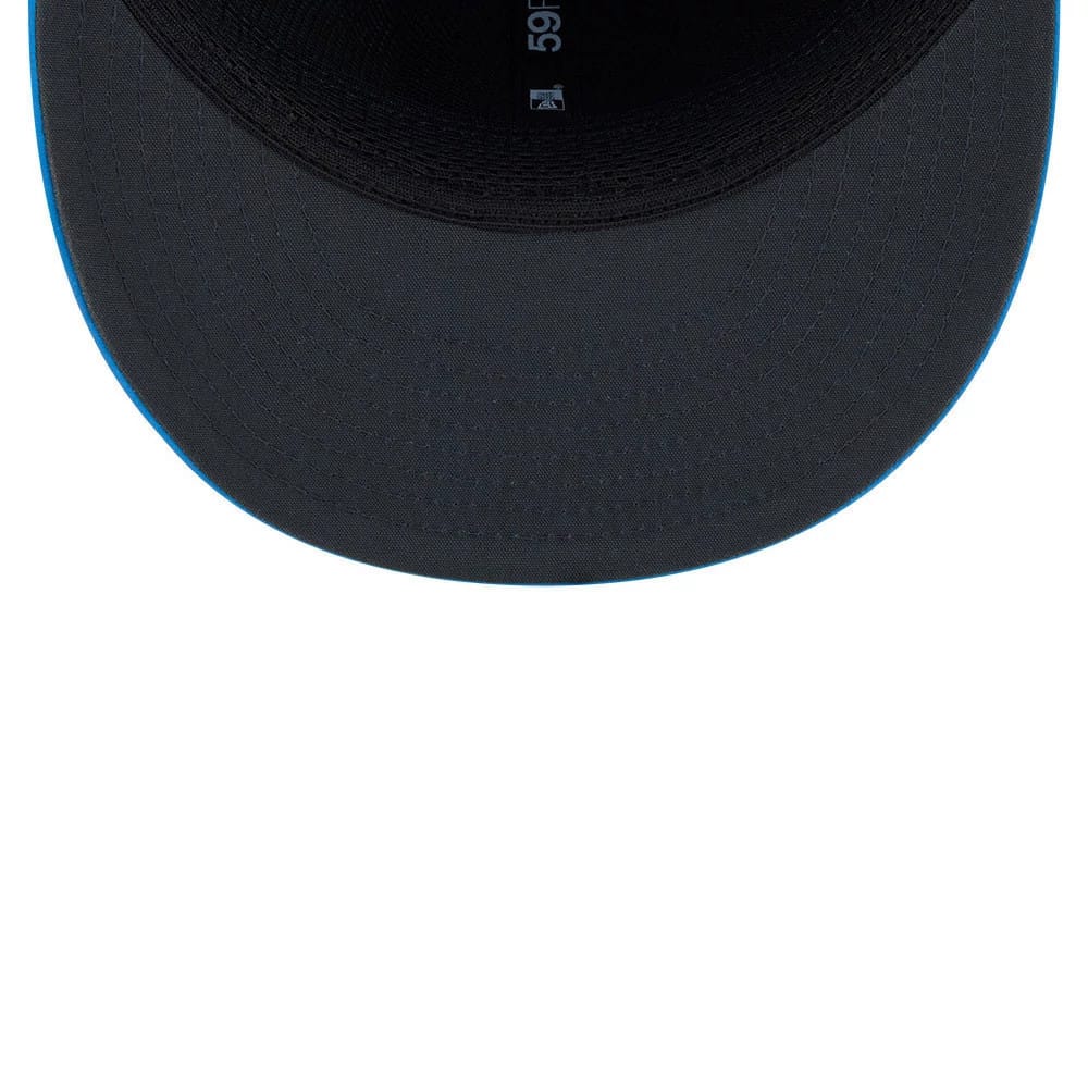 Pictured is this NFL Sideline 2026 LA Chargers 59FIFTY Fitted cap in blue. 2