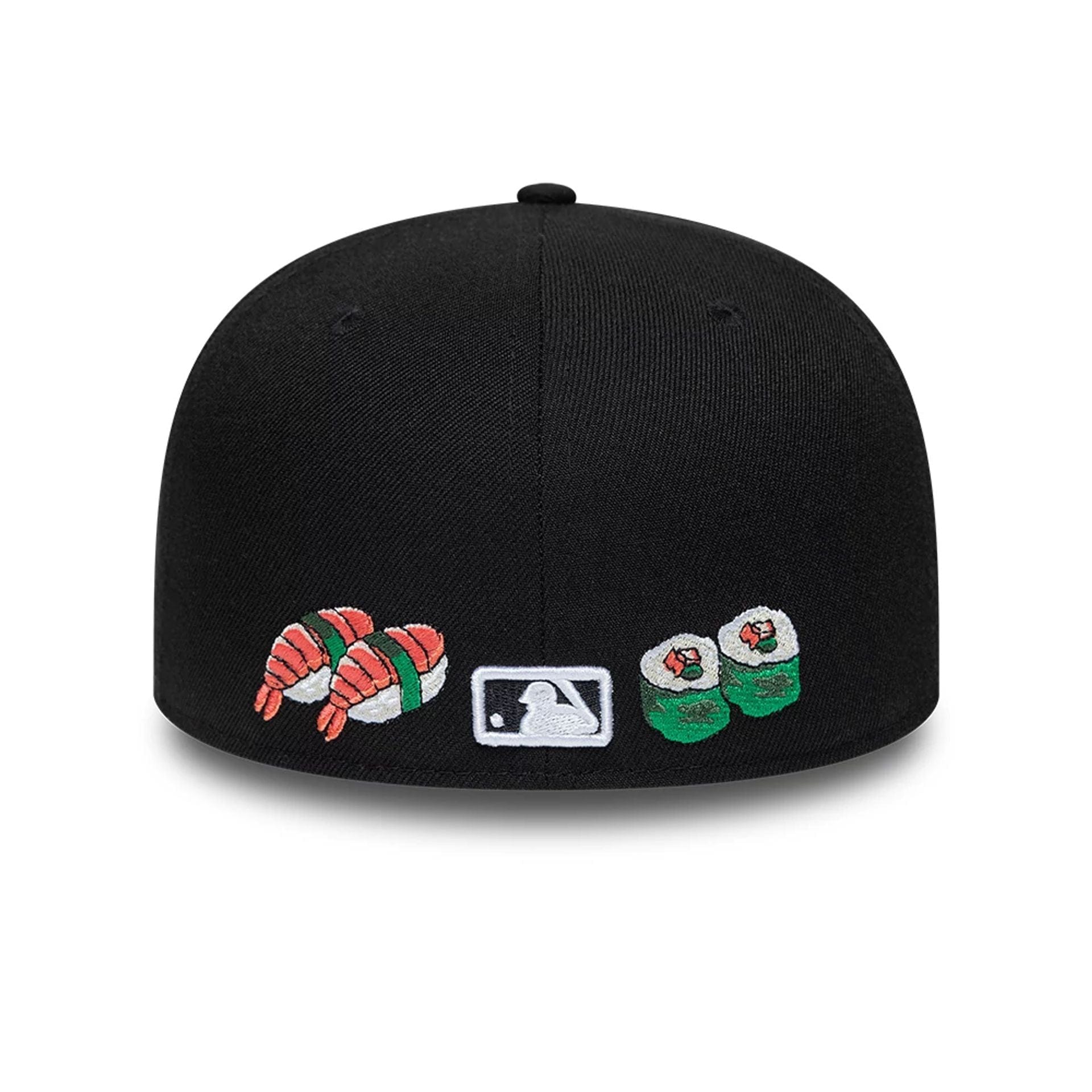 Pictured is this MLB Food Chicago White Sox 59FIFTY Fitted cap in black. 4