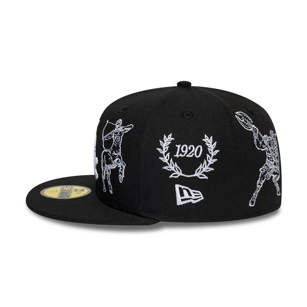 Pictured is this MLB Mythical Chicago White Sox 59FIFTY Fitted cap in black. 6