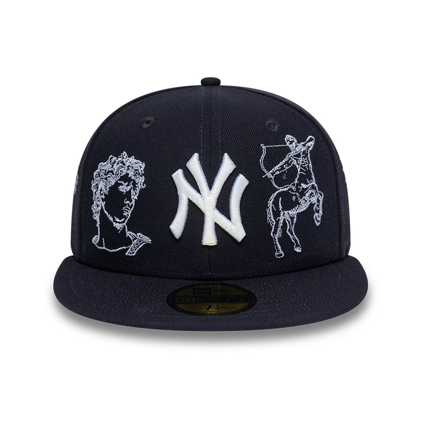 Pictured is this MLB Mythical New York Yankees 59FIFTY Fitted cap in navy. 3