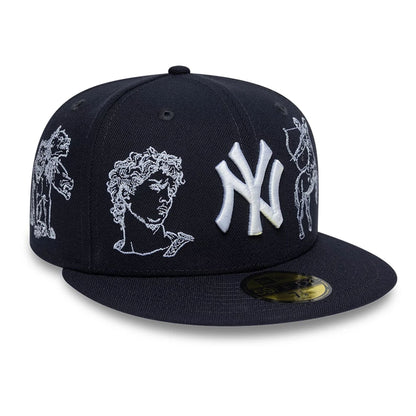Pictured is this MLB Mythical New York Yankees 59FIFTY Fitted cap in navy. 4