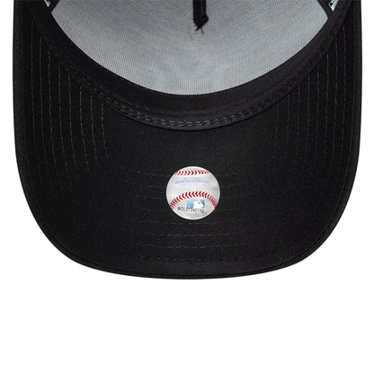 Pictured is this MLB Food New York Yankees 9FORTY A-Frame cap in black. 7