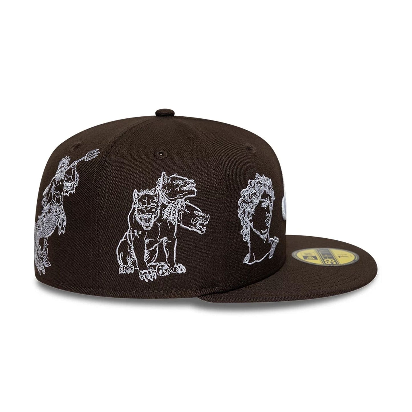 Pictured is this New Era Mythical 59FIFTY Fitted cap in dark brown. 6