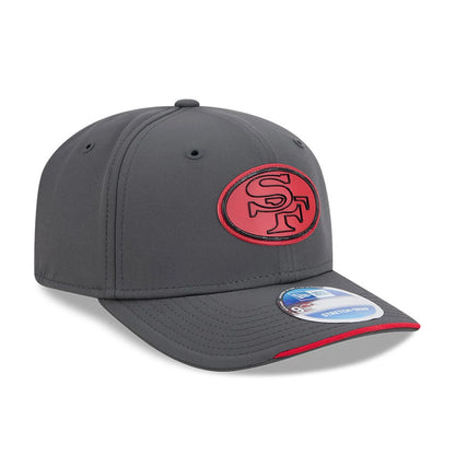 Pictured is this NFL Sideline 2026 San Francisco 49ers 9SEVENTY Stretch Snap cap in charcoal. 3