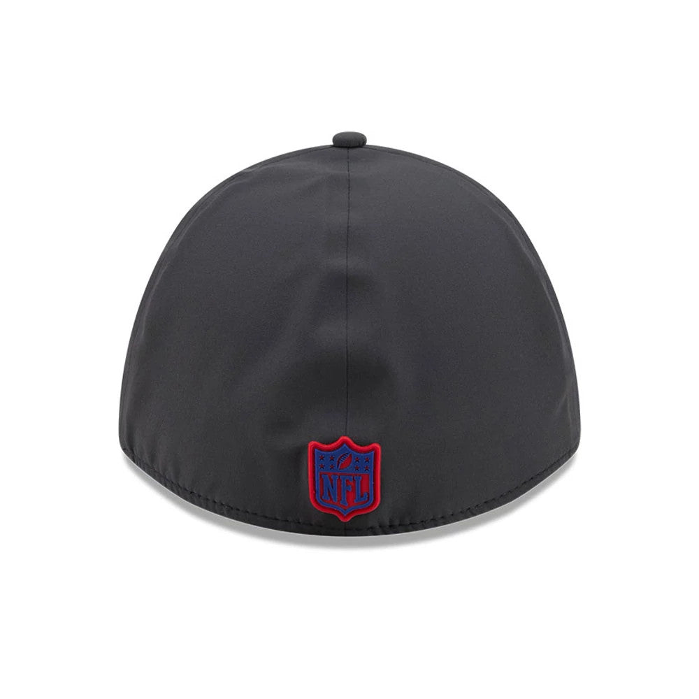 Pictured is this NFL Sideline 2026 Buffalo Bills 39THIRTY M-Crown Stretch Fit cap in charcoal. 6