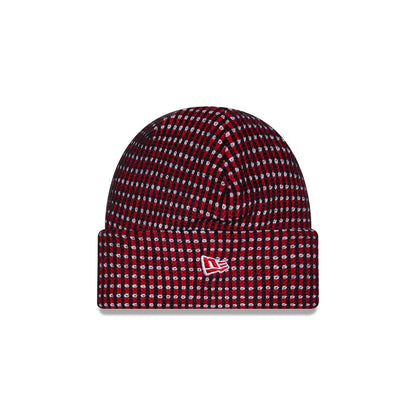 Pictured is this NFL Sideline 2026 Houston Texans Cuff Knit Beanie Hat in navy. 2