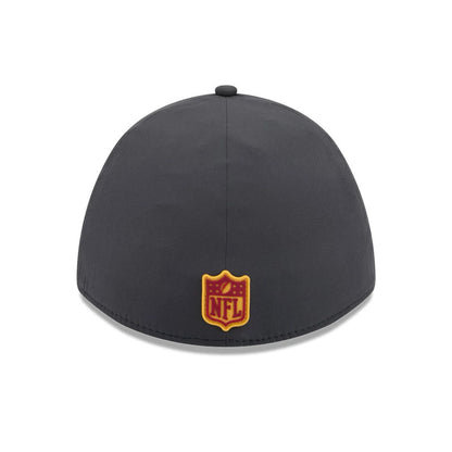 Pictured is this NFL Sideline 2026 Washington Commanders 39THIRTY M-Crown Stretch Fit cap in charcoal. 6