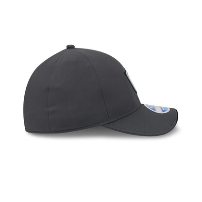 Pictured is this NFL Sideline 2026 Las Vegas Raiders 39THIRTY M-Crown Stretch Fit cap in charcoal. 5