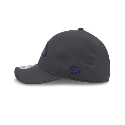 Pictured is this NFL Sideline 2026 Baltimore Ravens 39THIRTY M-Crown Stretch Fit cap in charcoal. 4