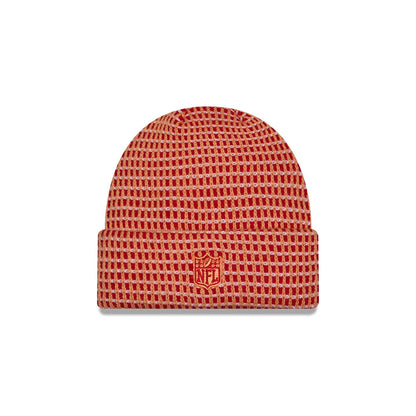 Pictured is this NFL Sideline 2026 Tampa Bay Buccaneers Cuff Knit Beanie Hat in orange. 3
