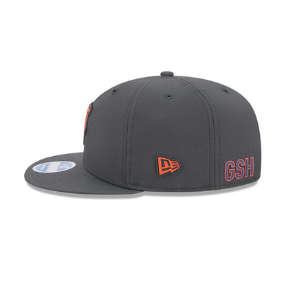 Pictured is this NFL Sideline 2026 Chicago Bears 9FIFTY Snapback cap in charcoal. 5