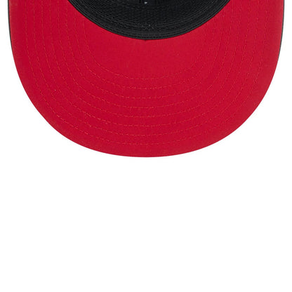 Pictured is this NFL Sideline 2026 Atlanta Falcons 9FIFTY Snapback cap in charcoal. 2