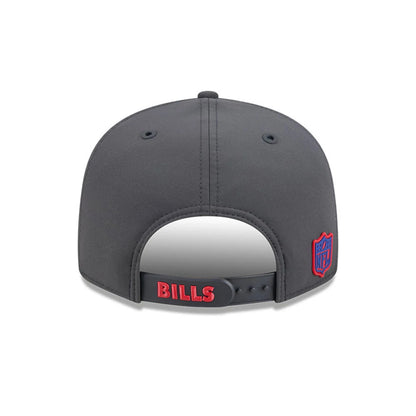 Pictured is this NFL Sideline 2026 Buffalo Bills 9FIFTY Snapback cap in charcoal. 5