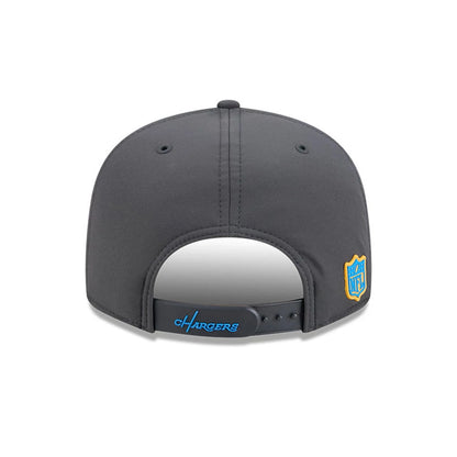 Pictured is this NFL Sideline 2026 LA Chargers 9FIFTY Snapback cap in charcoal. 7