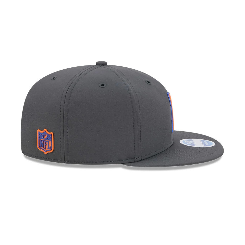 Pictured is this NFL Sideline 2026 Denver Broncos 9FIFTY Snapback cap in charcoal. 7