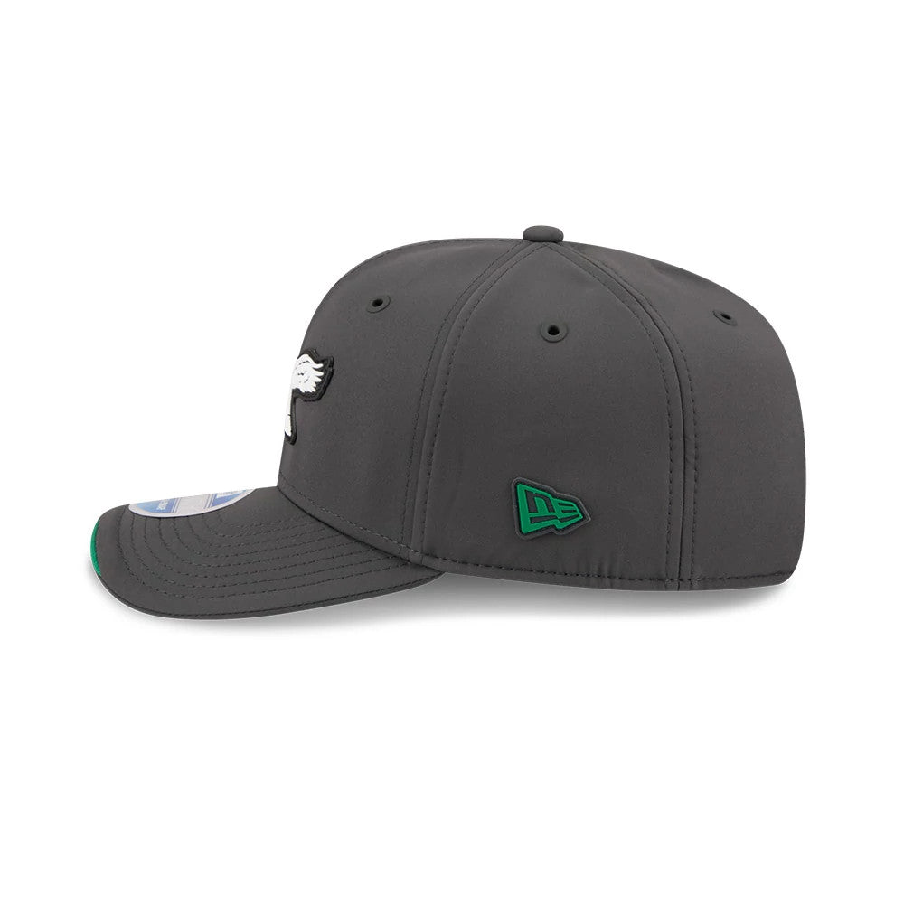 Pictured is this NFL Sideline 2026 Philadelphia Eagles 9SEVENTY Stretch Snap cap in charcoal. 5