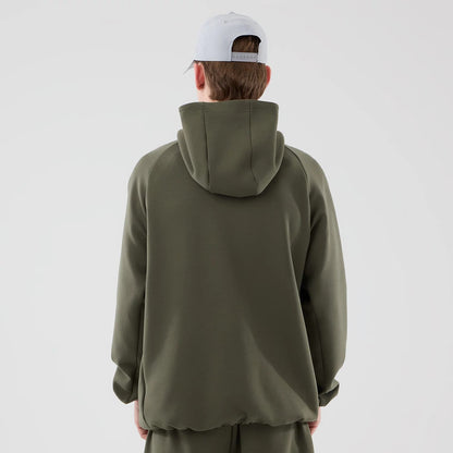 The model is wearing this MLB Core Plus New York Yankees Full Zip Hoodie in green. 2