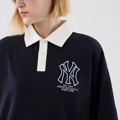 The model is wearing this MLB New York Yankees Polo T-Shirt in navy. 6