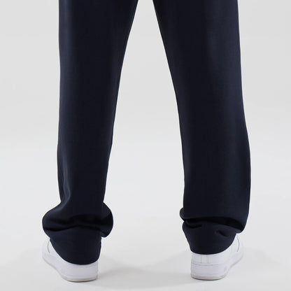 The model is wearing these NBA Core Plus LA Lakers Straight Leg Joggers in navy. 7