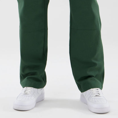 The model is wearing these New Era Cargo Trousers in dark green. 6
