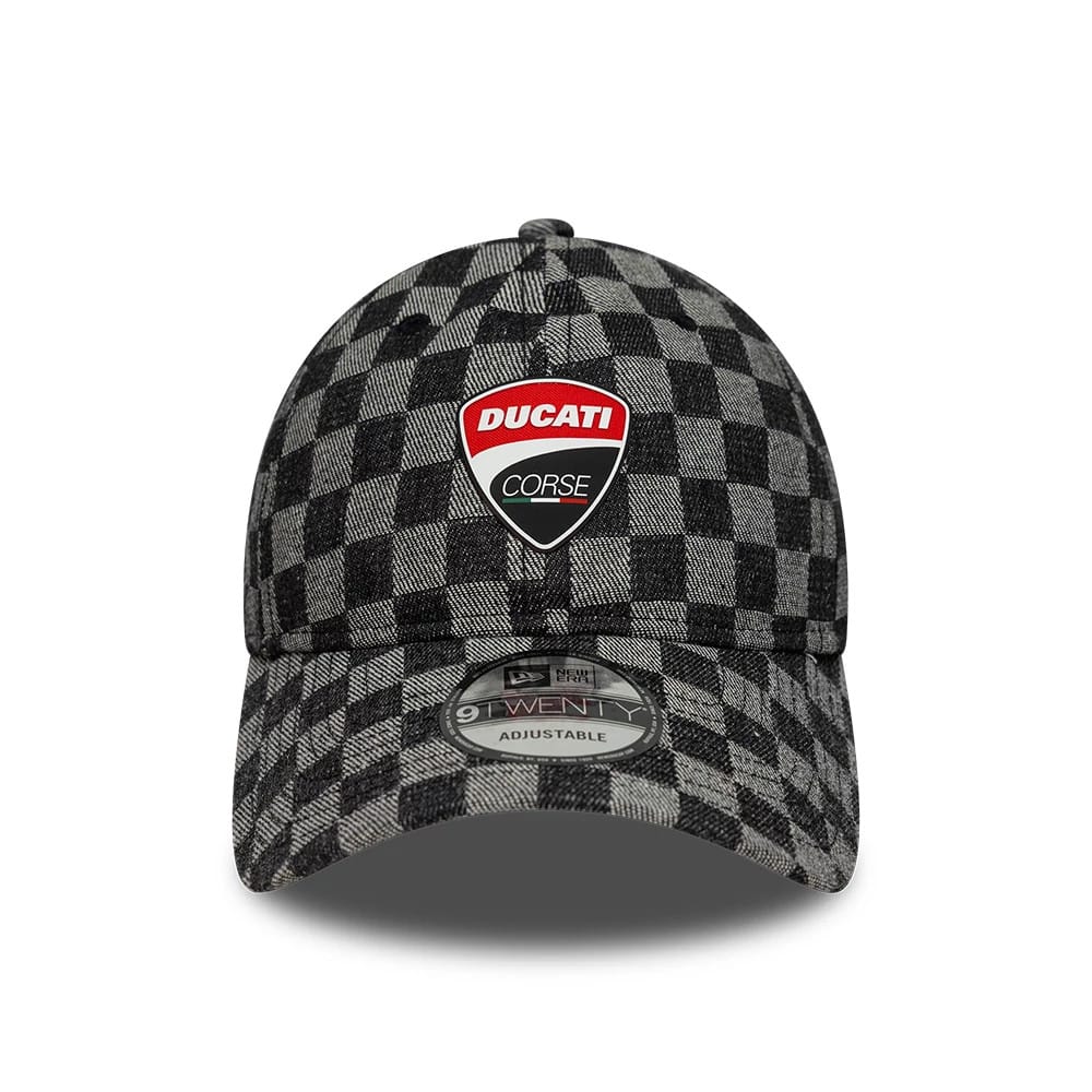 Pictured is this Ducati Motor All Over Print 9TWENTY cap in black. 3