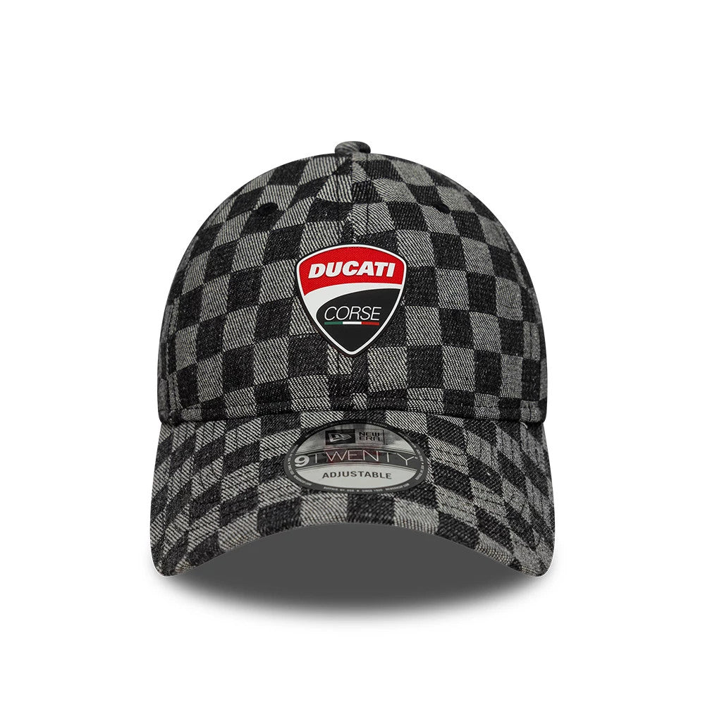 Pictured is this Ducati Motor All Over Print 9TWENTY cap in black. 3