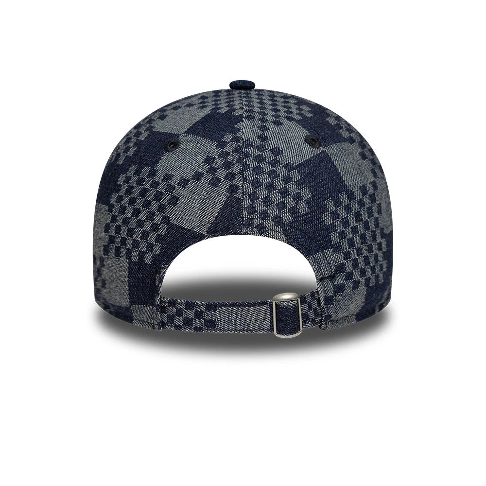 Pictured is this Red Bull Racing Patterned Denim 9TWENTY cap in dark blue. 4