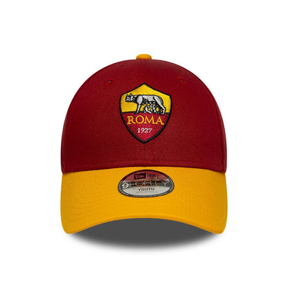 Pictured is this Youth AS Roma Team 9FORTY cap in dark red. 2