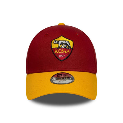 Pictured is this Youth AS Roma Team 9FORTY cap in dark red. 2