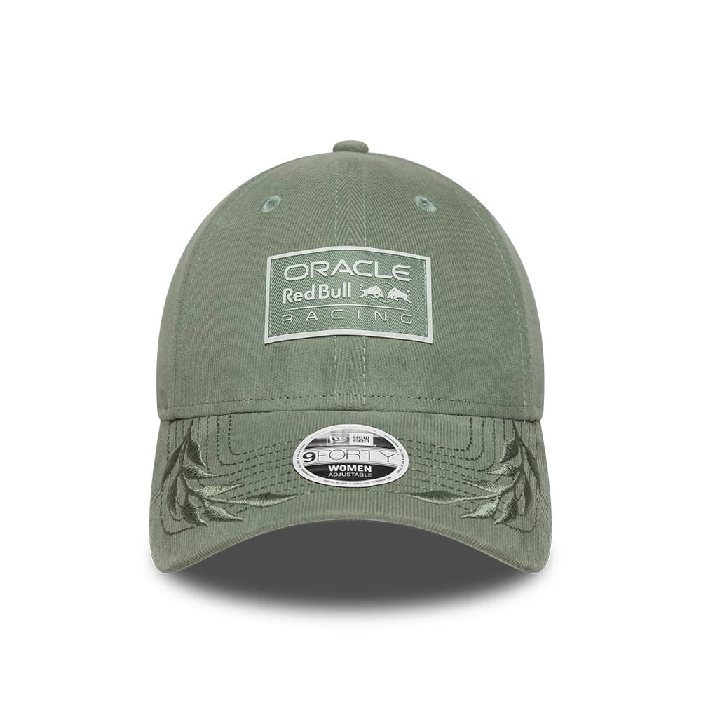 Pictured is this Womens Red Bull Racing Cord 9FORTY cap in pastel green. 2