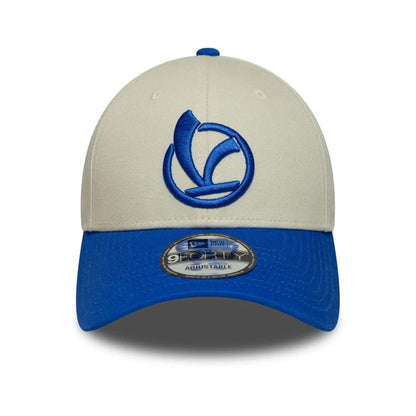 Pictured is this Vespa Contrast Visor 9FORTY cap in bright blue. 2