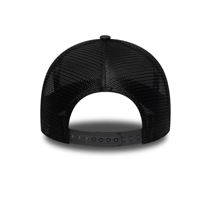 Pictured is this Aston Villa FC Faux Suede 9FORTY E-Frame Trucker cap in dark grey. 5