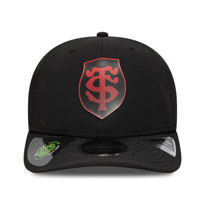 Pictured is this Stade Toulousain Gradient Stade Toulousain 9SEVENTY Stretch Snap cap in black. 2