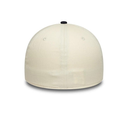 Pictured is this AS Roma 39THIRTY Stretch Fit cap in cream & black. 4