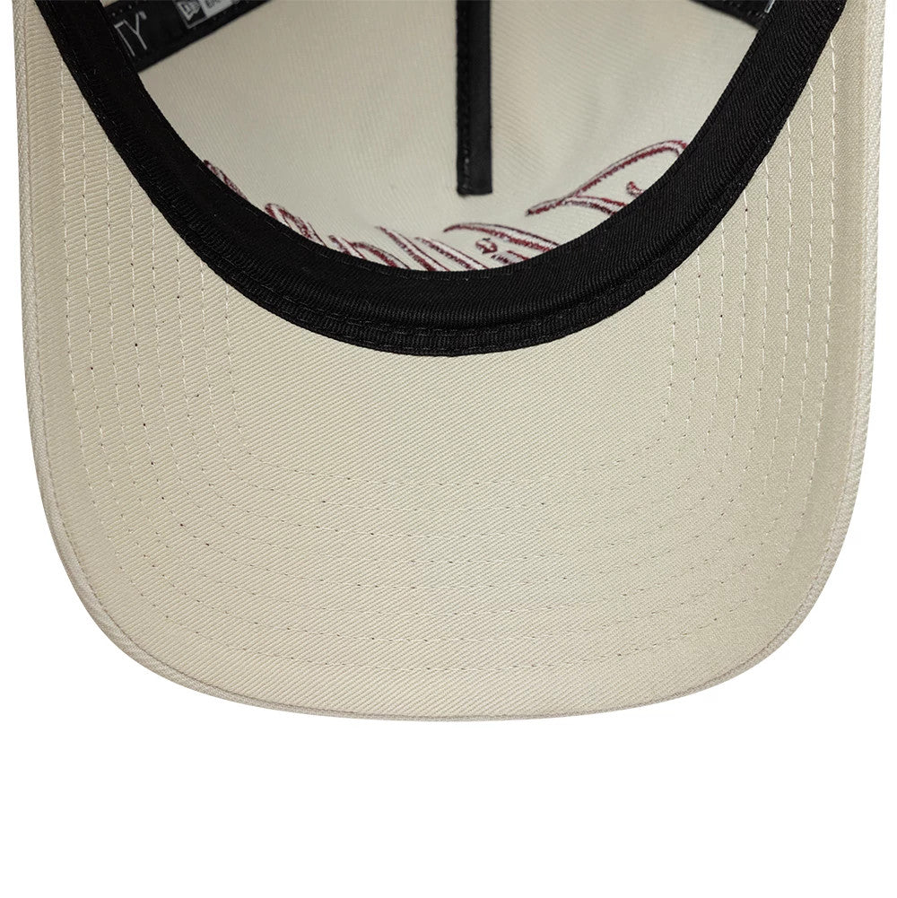 Pictured is this Aston Villa FC Villans 9TWENTY A-Frame cap in white. 6