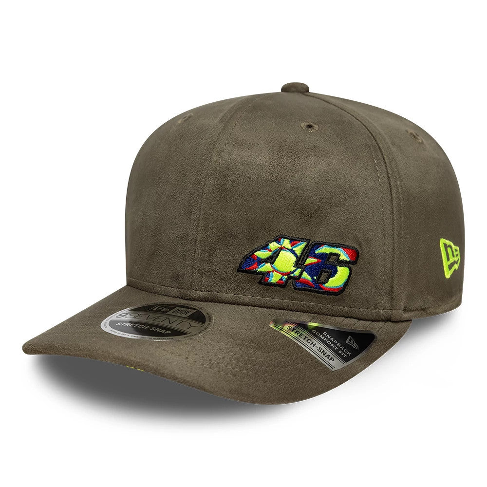 Pictured is this VR46 Flawless 9SEVENTY Stretch Snap cap in green. 1