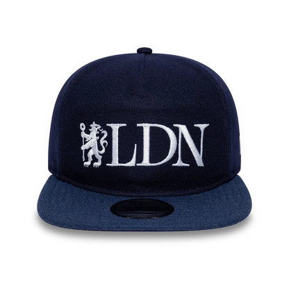 Pictured is this Chelsea FC London Wool 19TWENTY cap in navy. 2
